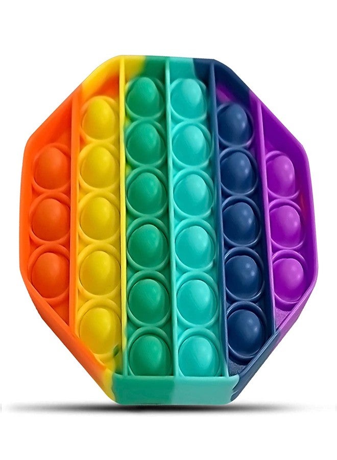 ZILLOQUIL Octa Push Pop Bubble Sensory Fidget Toy Set,Pop It Push Pop Silicone -Relief Items Popper Fidget Educational Toys for Special Needs Toys, Family and Friends (Octa Popit) - Image 5
